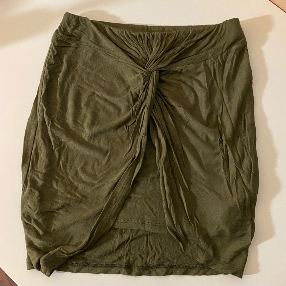 Olive Green Mini Skirt